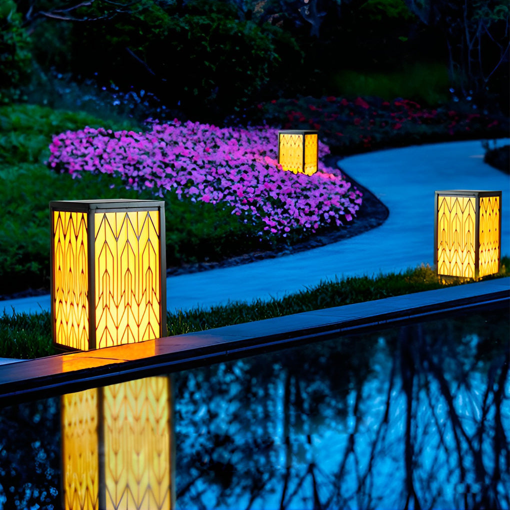 Black Yard Decor Outdoor Landscape Lighting Ha079584