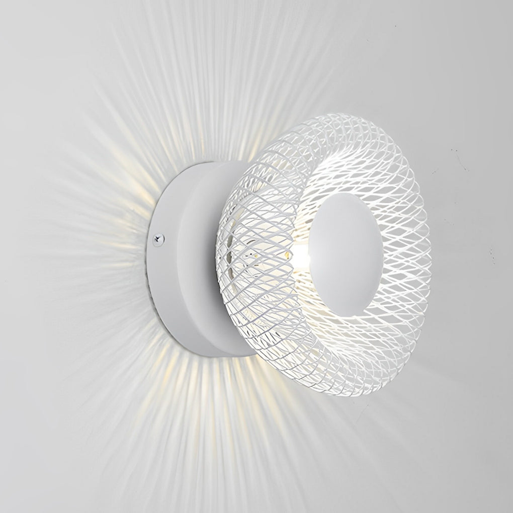 Circular Nest Grid Wall Sconce Ha078264