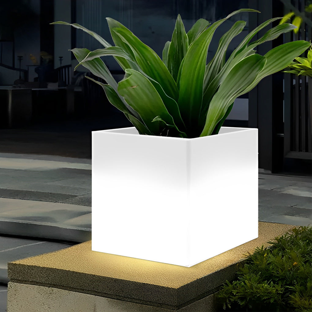 Square Waterproof Solar Flower Pot Light Ha085510
