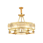 Round Metal Crystal Chandelier Ha098815