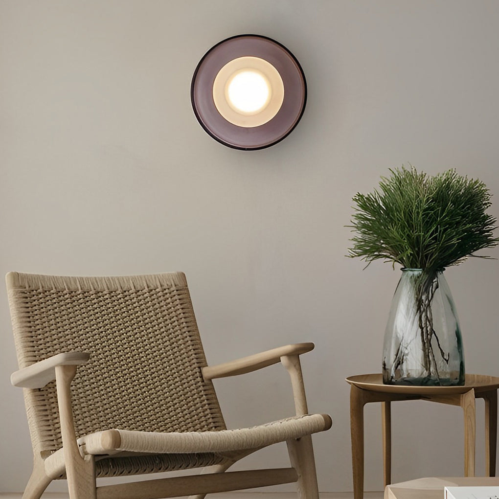 Round Glass Led Wall Lamp Li002209