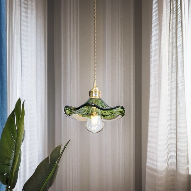Vintage Hibiscus Pendant Light