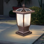 Retro Modern Solar Fence Post Light Ha092357