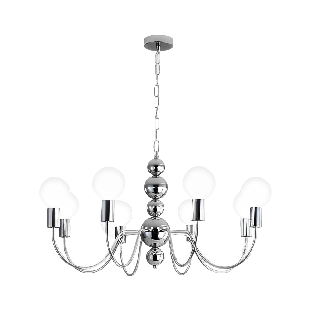 Aurelia Glass Globe Chandelier — Modern French Minimalist Pendant Light
