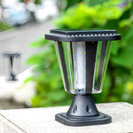 Motion Sensor Light Control Modern Solar Post Caps Lights Li002142