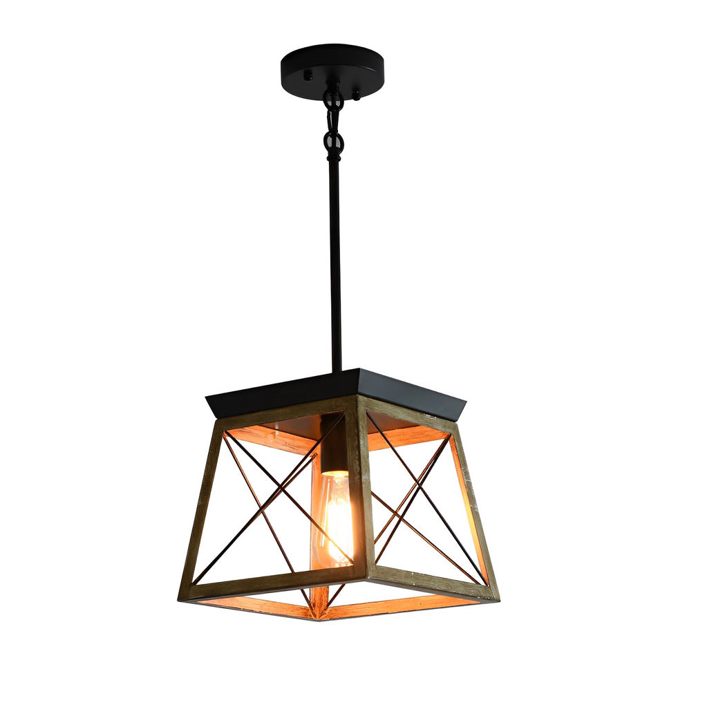 Geometric Industrial Style Ceiling Light Ha083302