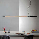 47 2 In Minimalist Black Acrylic Linear Led Pendant Light