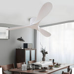 Modern 52 Inch Indoor 3 Blade Low Profile Ceiling Fan White