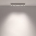 Peg Rectangular 6 8 Light White Led Flush Mount Light