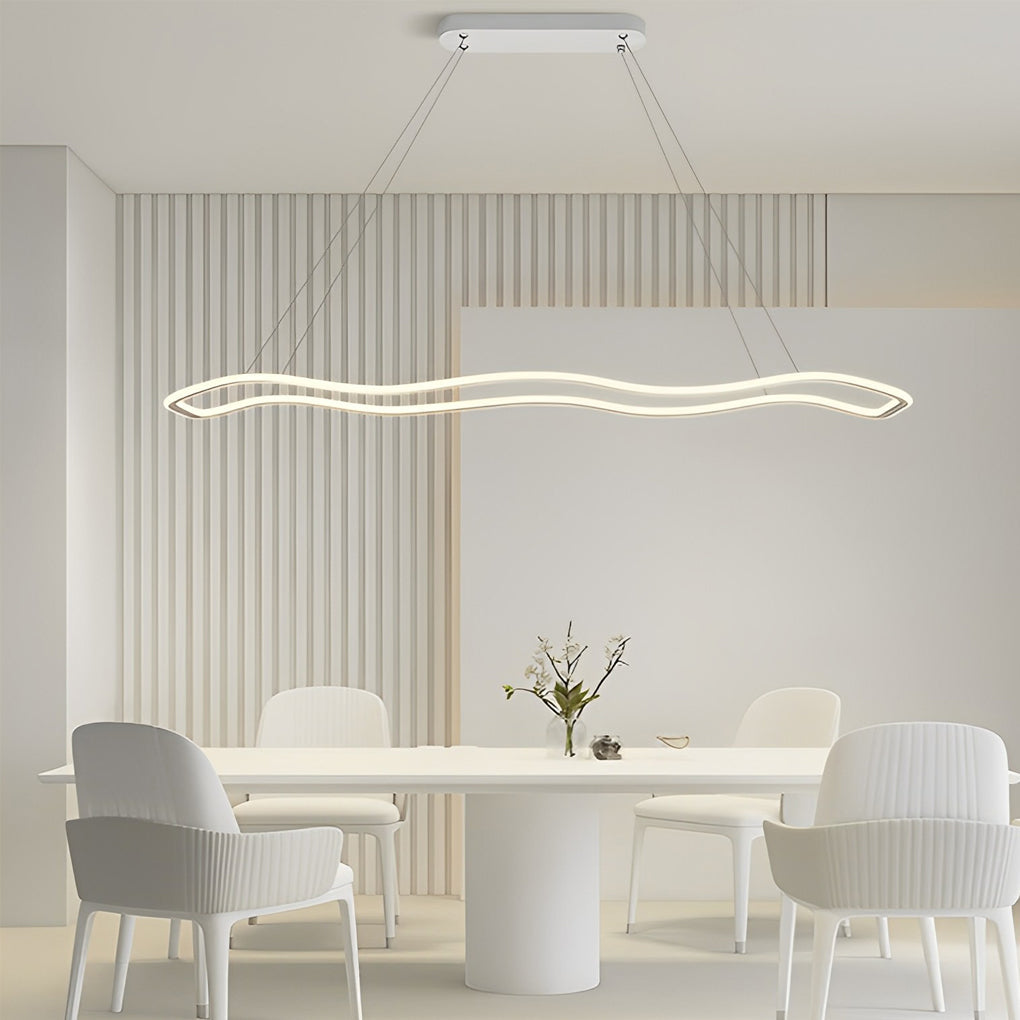 Long Waves Circular Design Pendant Light Li002069