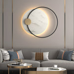 Dia 13 26 Round Marble Decorative Led Wall Sconces For Home
