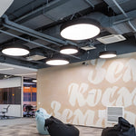 Round Pendant Led Office Lighting Modern Suspended Luminaires For Workspace