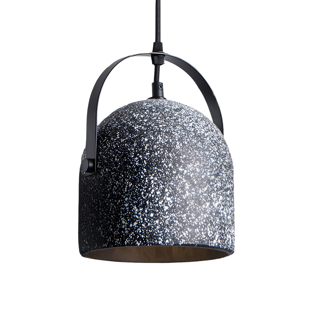 Cement Cylinder Pendant Light 1 Light Concrete Hanging Light In Gray White Black