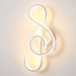 Musical Note Shaped Electroplated Wall Sconce