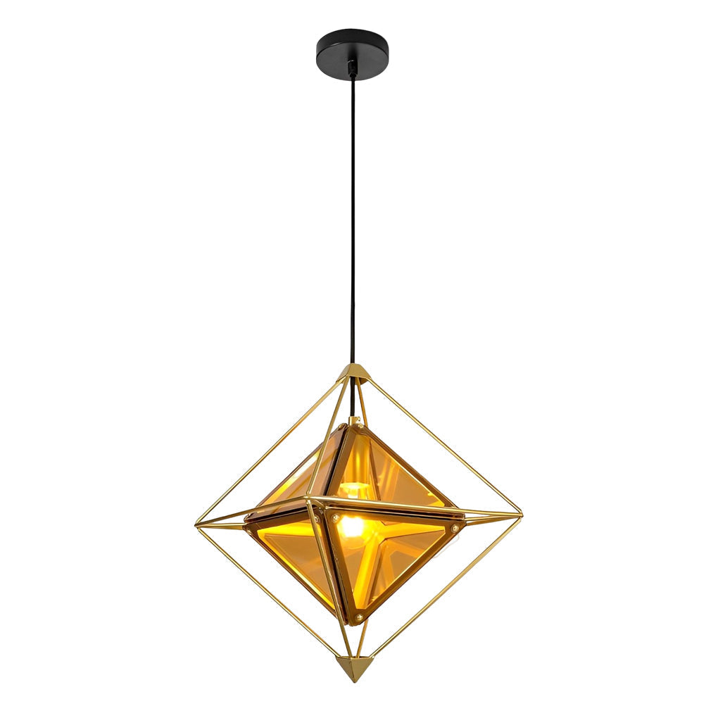 Geometric Glass Pendant Lights Li002220