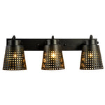 Retro Iron Hollow Adjustable Plug In Wall Sconce