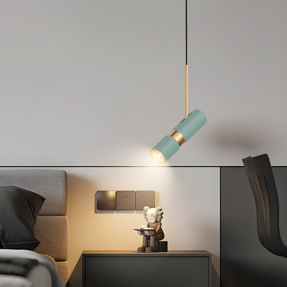 Creative Cylindrical Led Three Step Dimming Modern Pendant Lights Hanging Lamp