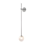 1 Light Glass Bubble Globe Slim Wall Light