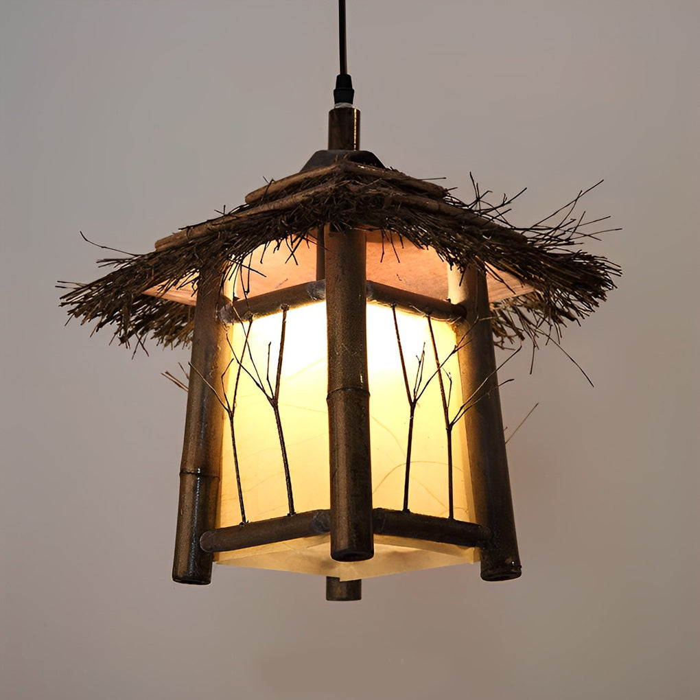 Rustic Bamboo Design Farmhouse Lights Li002120