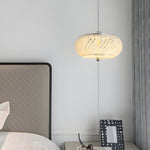 Small Round Drum Crystal Led 3 Step Dimming Luxury Modern Pendant Lights