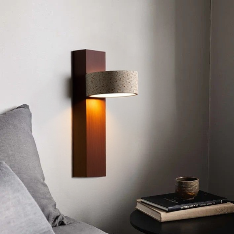 Off White Travertine Wall Lamp