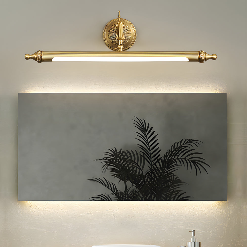 Antique Gold Rotatable Led Bathroom Vanity Light