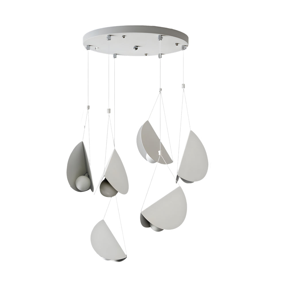 1 3 6 Light Minimalist Line White Glider Pendant Light
