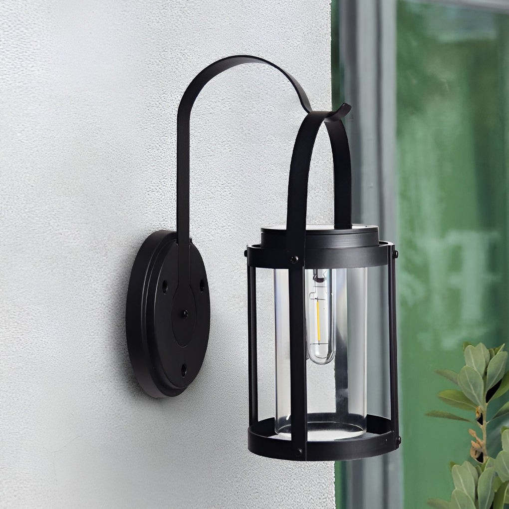 Lumière Portable Lantern Wall Sconce – Modern Solar LED Outdoor Lighting