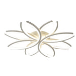 Led Flush Mount Flower Shaped Acrylic Ceiling Light White Gray Ceiling Lighting Fixture For Living Room