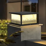 Square Solar Fence Post Lights Ha085236