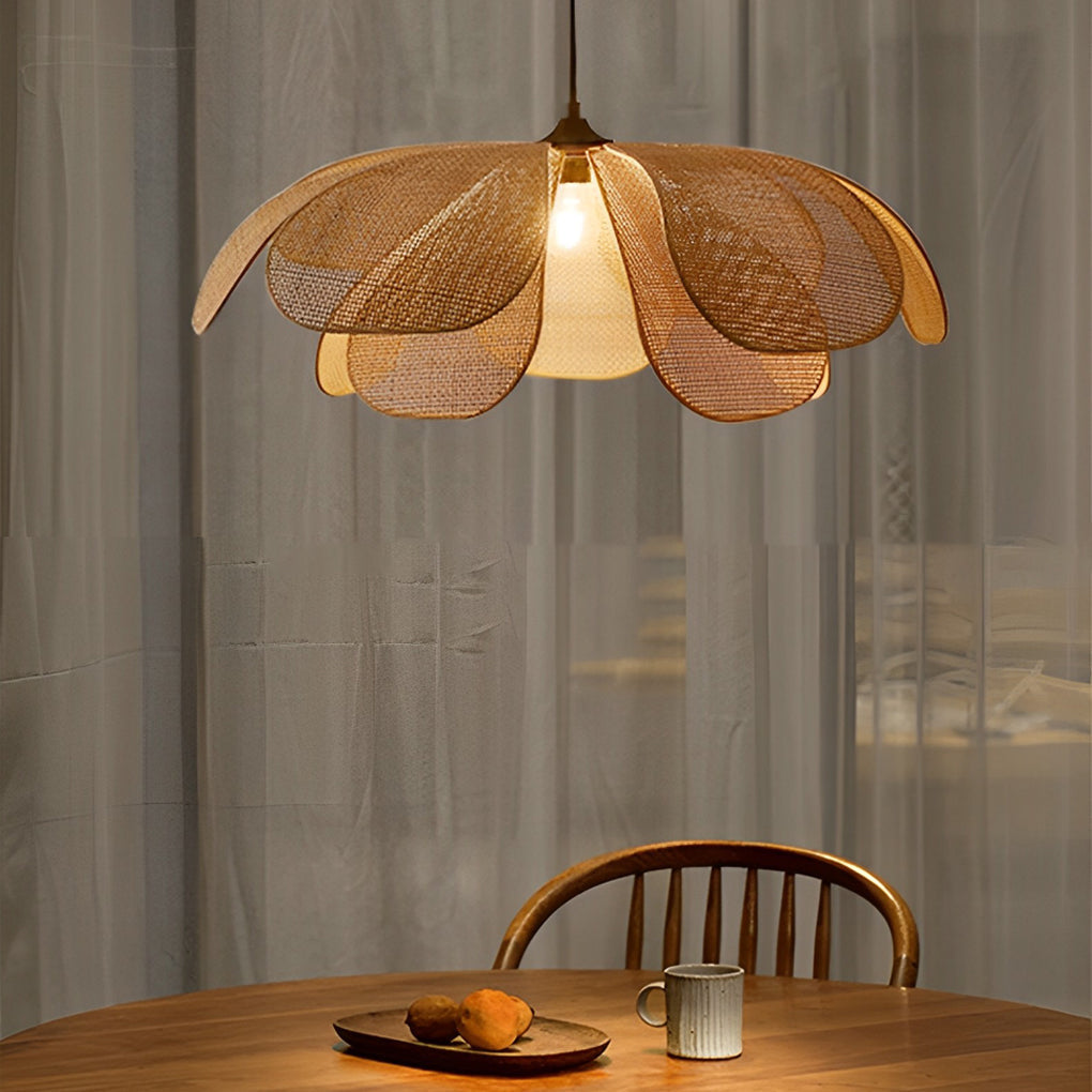 Creative Flower Petals Japanese Style Pendant Light Ha098825