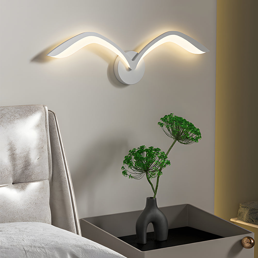 Modern Seagull Led Wall Sconce Nordic Acrylic Wing Design