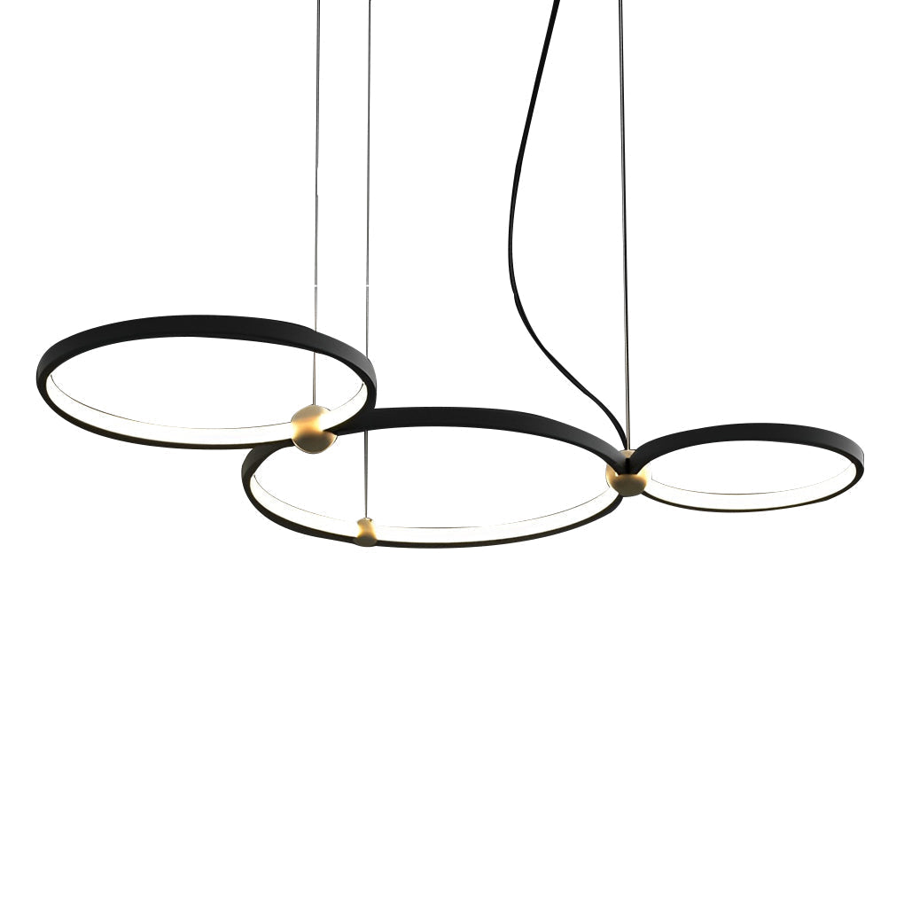 Circular Black Pendant Light Ha091476