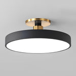 Modern Thick Circular Led Nordic Semi Flush Mount Ceiling Light