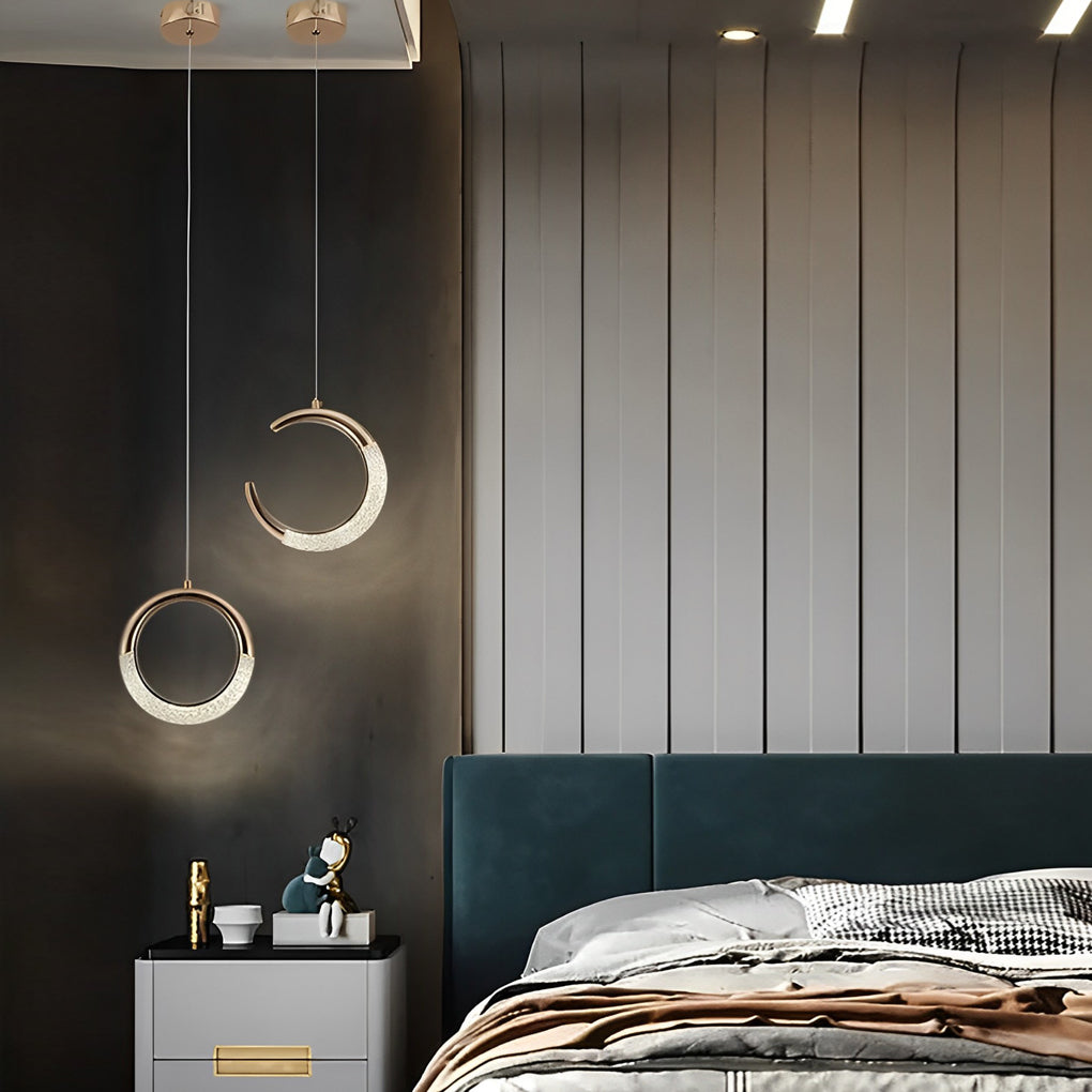 Moon Rings Led Pendant Lighting Ha084508