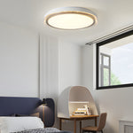 Round Acrylic Creative 3 Step Dimming Led White Modern Ceiling Light Fixture