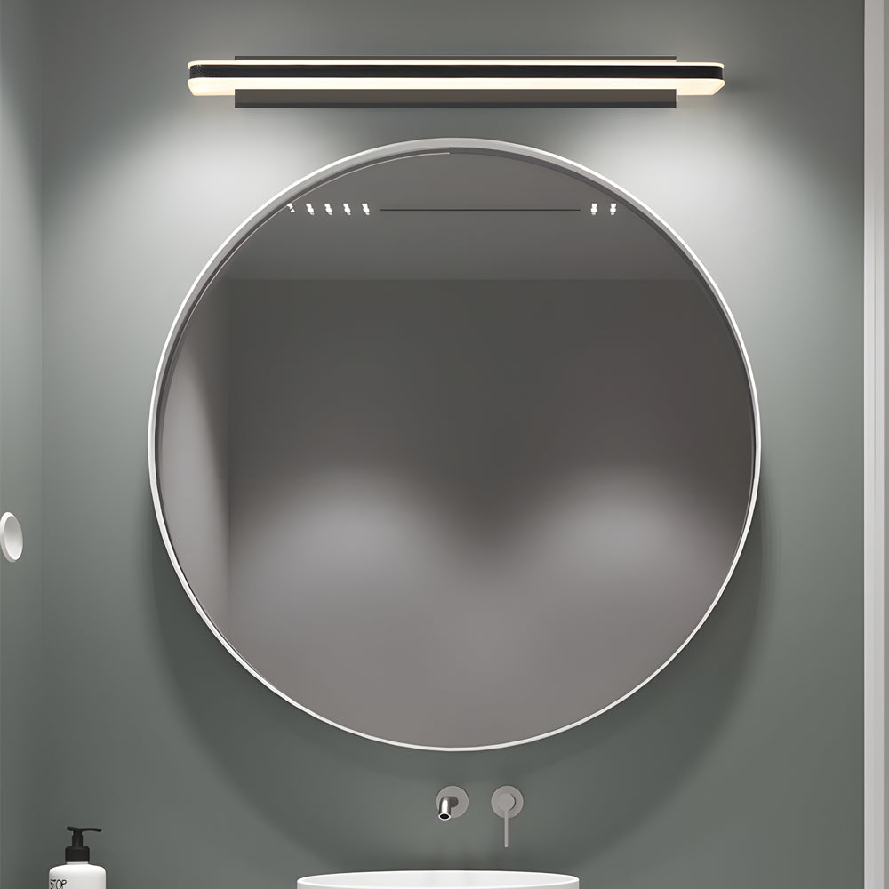 Matte Black Linear Led Bathroom Vanity Light Acrylic