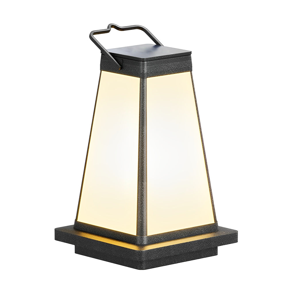 Square Portable Solar Outdoor Lantern Ha085030