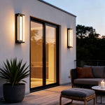 Linear Outdoor Wall Light in Stainless Steel, Modern Minimalist Waterproof Sconce