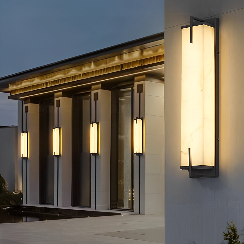 Rectangular Outdoor Sconce Lighting Ha093071