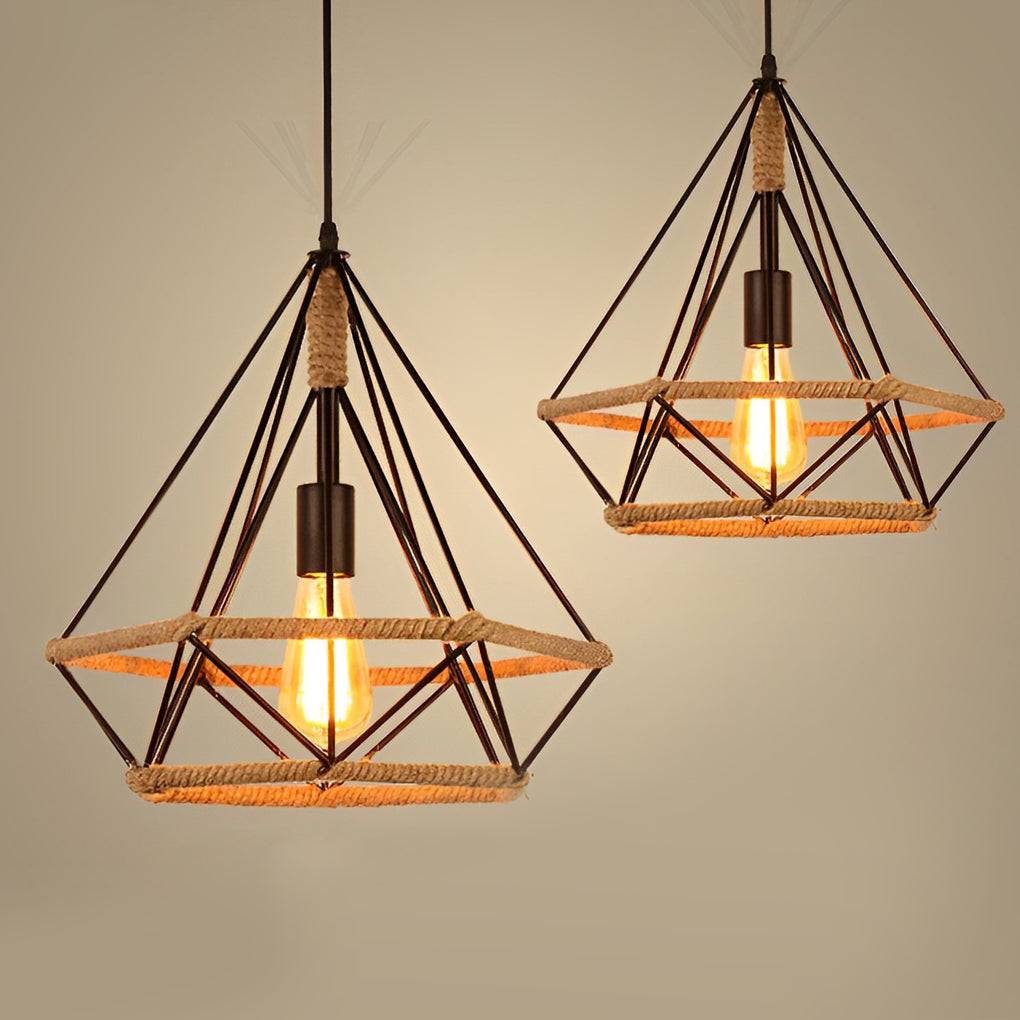 Geometric Creative Rustic Pendant Lights Li002284
