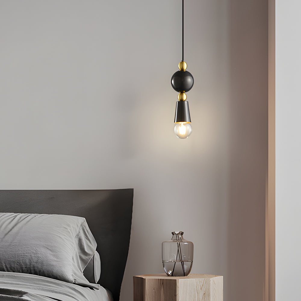 Modern Elegance Spindle Pendant Lamp