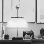 Ribbed Glass Bowl And Metal Italian Accent Table Lamps