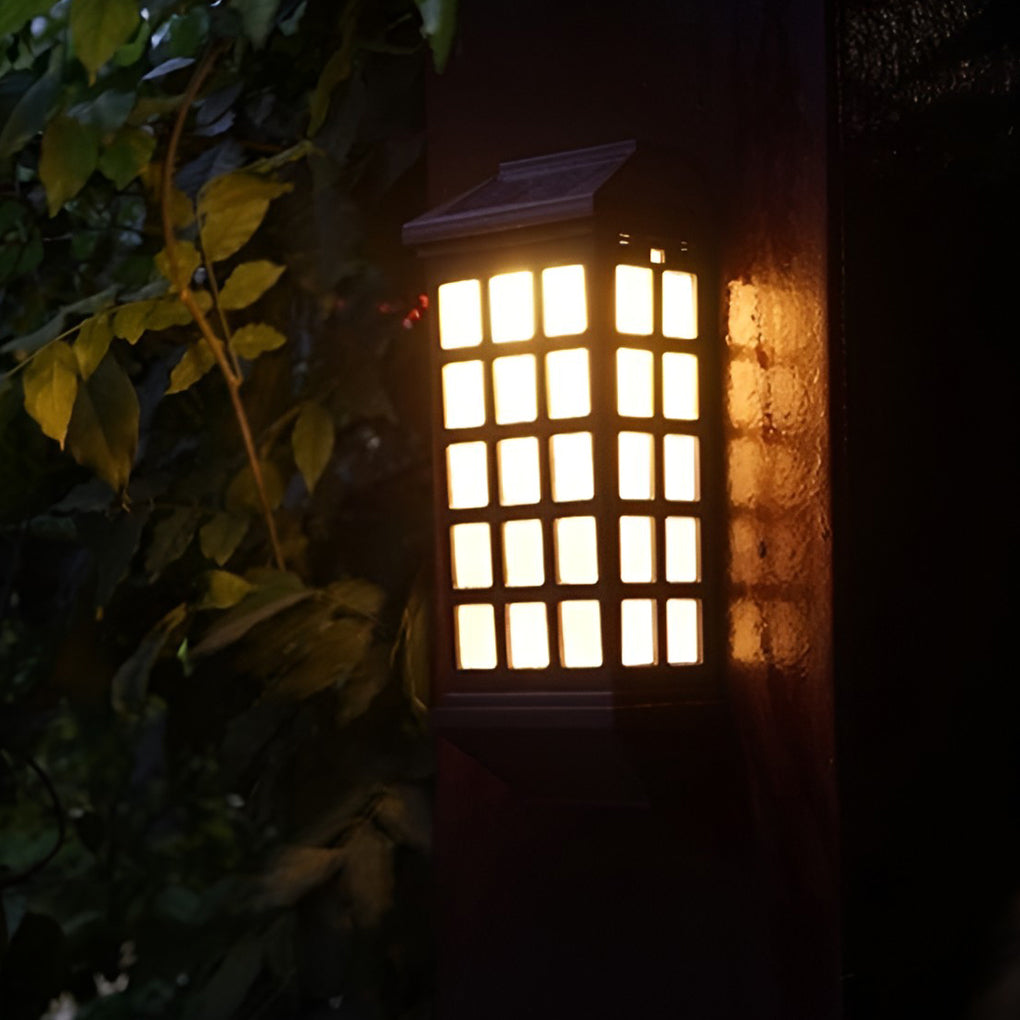 Solar Led Light Controlled Motion Sensor Modern Outdoor Wall Lamp