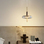 Minimalist Luxury Glass Wood Brass 3 Step Dimming Nordic Pendant Lights Li002766