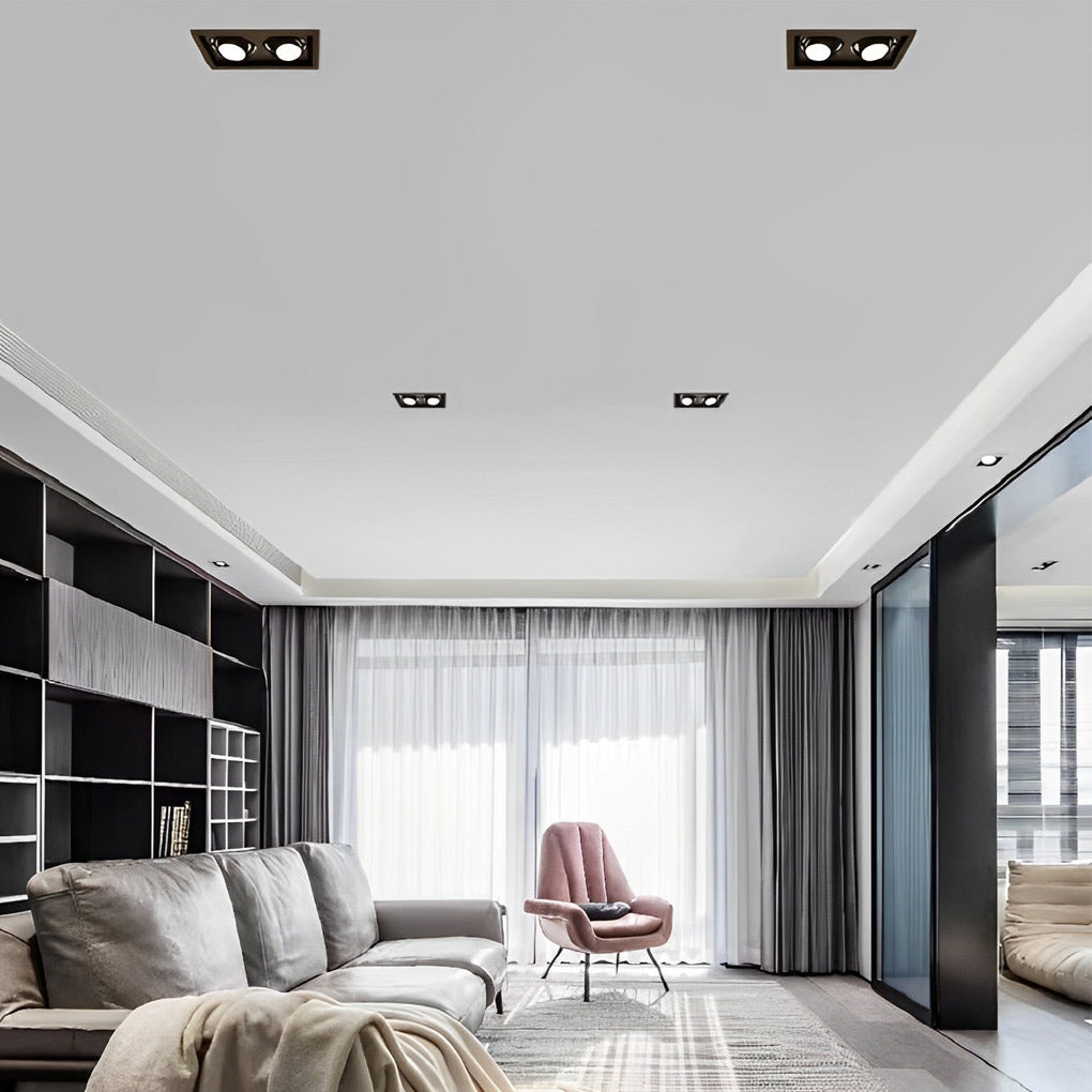 Crystal & Gold Layered Lighting Suite with Recessed Accents