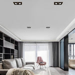 Crystal & Gold Layered Lighting Suite with Recessed Accents