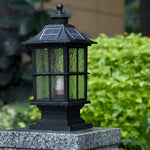 Waterproof Dimming Led Solar Post Caps Light With Remote Control