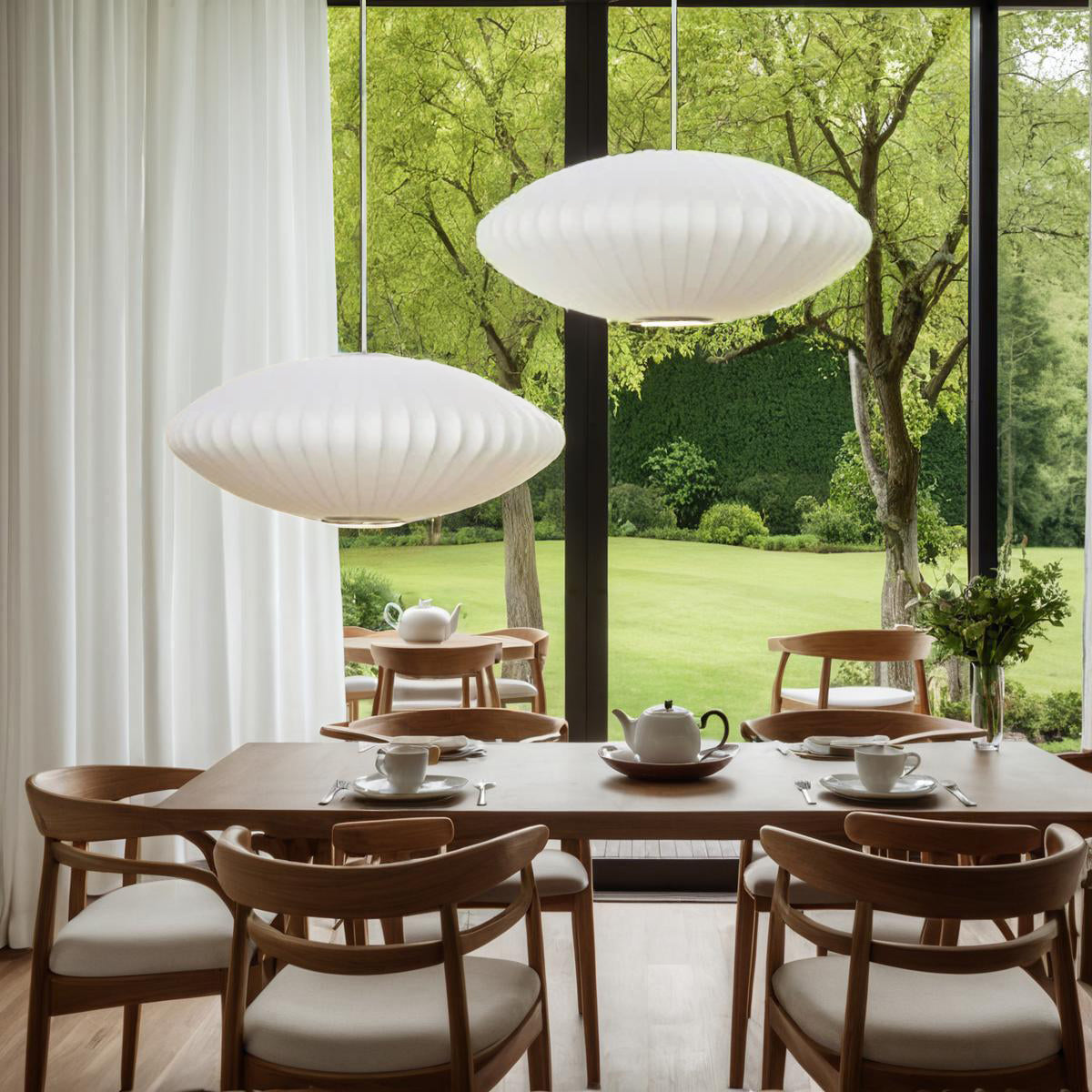 Nordic Fabric Lantern Chandelier