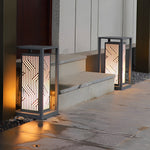 Retro Square Waterproof Led Gray Modern Outdoor Path Lights Post Lights